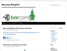 Tablet Screenshot of barcampbangkok.org